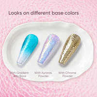 Hanyinails 15ml Gel UV transparent effet vague d'eau, résine naturelle non toxique, durcissement UV LED, effet auto-formant, couche de finition pour nail art