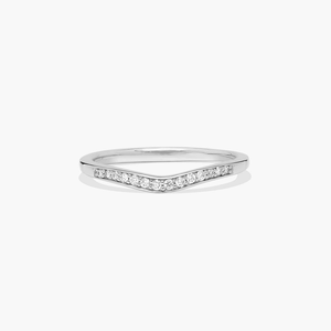 Anillo de Boda Curvo de Plata 925 con Diamante Moissanita de Lujo para Mujer, Joyería Fina, Regalo - Product Image 6
