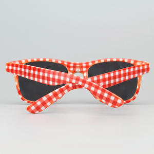 Wholesale Customizable UV400 PC CE <b>Sunglasses</b> Women New Retro Design <b>Vintage</b> Grid Pattern Lattice Shades Blue Yellow Purple - Product Image 6