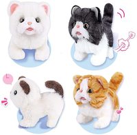 Jouet en peluche électronique interactif contrôle du son animé Robot électronique pour animaux de compagnie chat chaton jouets cadeaux pour garçons filles enfants anniversaire