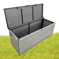 Winslow & Ross 390L Armoire de rangement extérieure étanche Outil de jardin utilitaire Boîte à coussins pour la maison Hôtel Jardin