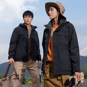 3 In 1 Windproof Detachable Thermal Jacket Unisex Outdoor Hiking Waterproof Rainproof Mountaineering Parka - Product Image 4