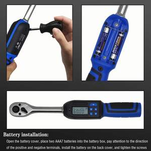 3/8 приводной Цифровой Динамометрический ключ 2,2-44,3 футов-фунтов 3-60 Н. М электронный динамометрический ключ с точностью ± 2% с зуммером светодиодный индикатор - Product Image 4