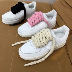 <span class=keywords><strong>AF1</strong></span> 10mm zapatos gruesos cuerda <span class=keywords><strong>cordones</strong></span> poliéster algodón trenzado cuerda para <span class=keywords><strong>cordones</strong></span> de zapatos redondos - Product Image 2