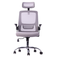 Échantillon Gratuit - Chaise de Bureau Ergonomique Pivotante et Réglable en Maille avec Appui-tête pour Visiteur - Vente en Gros