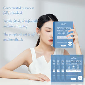 Masque en feuille hydratant pour le visage, masque de nuit enveloppant en hydrogel personnalisé, vitamine C, collagène, bio, nourrissant en profondeur - Product Image 4