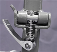 Cric hydraulique pneumatique YISHUN 60T à commande pneumatique en acier pour voiture et camion, certifié CE, profil bas