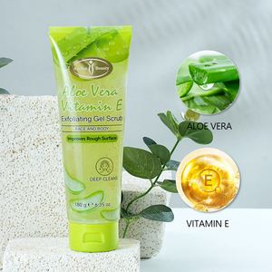 Gel Esfoliante all'Aloe Vera Aichun Beauty con Vitamina <span class=keywords><strong>E</strong></span>, Idratante, Levigante, Schiarente per Viso <span class=keywords><strong>e</strong></span> Corpo - Product Image 4