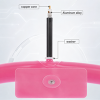 Chambre à air de vélo de route MOTSUV ultra-légère en TPU rose 700C x 23-32C, portable, avec valve Presta en alliage d'aluminium