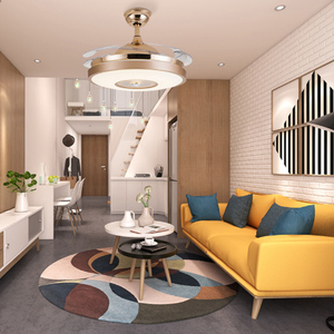 Nuovo prodotto Invisibile Mute ventilatore a soffitto ha condotto la luce - Product Image 2