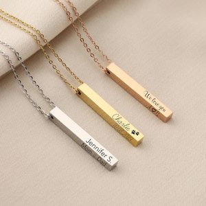 <span class=keywords><strong>Collana</strong></span> con Lettere Personalizzate per Donne, in Acciaio Inossidabile, Minimalista, Ipoallergenica, Regalo Personalizzato - Product Image 3