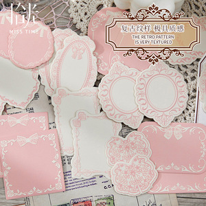 30 unidades/Paquete de notas en relieve, memorias de la serie pasada, papel de respaldo de Collage de escritura Retro - Product Image 2