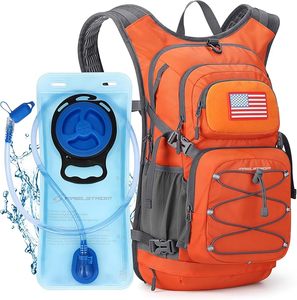 Sac à dos de randonnée isotherme avec compartiment réfrigérant, dos en mousse 3D, poche pour casque et lunettes, sangles élastiques pour sports de plein air - Product Image 1