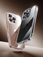 MoKo antichoc anti-rayures Transparent clair TPU PC étui de protection pour téléphone 2025 pour iPhone 16 Pro Max Plus