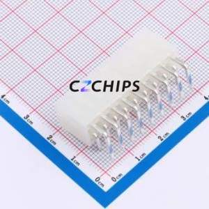 DLL-5569-18AW Wire-to-Board Pin Header Bent Lead Through Hole,P=4.2mm Connector 2x9P 4.2mm Right Angle Insert 18P - Product Image 2