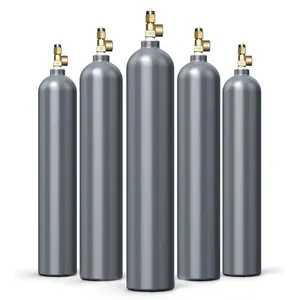 Cilindros de gás de aço sem emenda marcados Highend do cilindro do tanque de gás do oxigênio/hélio/nitrogênio/argônio/dióxido de carbono