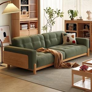 أريكة غرفة معيشة عصرية بسيطة على الطراز الياباني أريكة بقماش مخملي للخدش من قماش القطط - Product Image 4