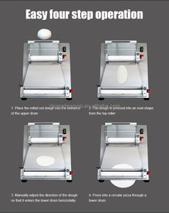 Electric Automatic 220V <b>Dough</b> <b>Roller</b> & Sheeter for Home Use Manual Type for Pizza Bread Cake in Hotels Retail & Food Shops - Product Image 6
