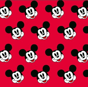 Các cửa hàng nhà máy phổ biến nhất sôi động Mickey đầu tùy chỉnh in kỹ thuật số phim hoạt hình vải in cotton jersey cho quần áo - Product Image 6