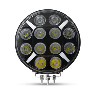 Liancheng 9" 120W 12V Phares ronds neufs pour véhicules tout-terrain 6000K 12000lm pour inspection de camions modifiés et d'excavatrices - Product Image 1