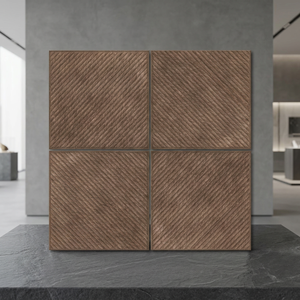 Brown Color Pain Design 12mm Thick 400x400mm Heavy Duty Porcelain Firebrick Outdoor Parking Tiles for Exterior Use Bathroom - Product Image 1