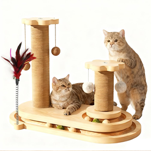 Rascador para Gatos de Madera MDF Beige, Venta al Por Mayor del Fabricante - Product Image 1