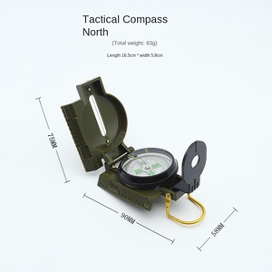 Estuche de aluminio fácil de llevar <span class=keywords><strong>Brújula</strong></span> táctica para supervivencia Camping y viaje <span class=keywords><strong>Brújula</strong></span> de puntero <span class=keywords><strong>digital</strong></span> para dirección norte - Product Image 6
