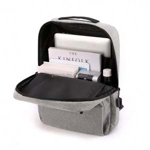 Oxford Fabric Zipper <b>Drawstring</b> Casual Sports Student Custom Laptop Bag <b>Backpack</b> - Product Image 2