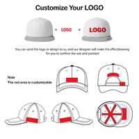 Casquettes Snapback Unisexe en Coton Sergé à 5 Panneaux avec Logo Brodé Personnalisé