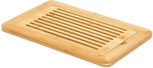Tabla para cortar pan grande de bambú natural Premium con bandeja para <span class=keywords><strong>migas</strong></span>, bandeja para servir pan para Cocina - Product Image 2