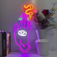 Enseigne néon LED publicitaire personnalisée, entièrement imprimée UV, étanche, alimentée par USB, pour la décoration de boutiques de tabac et de zones fumeurs