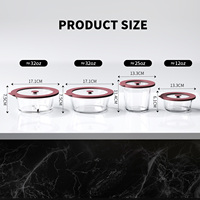 Contenants de stockage alimentaire en verre avec couvercles en silicone, adaptés au four et au micro-ondes, vente en gros et commandes personnalisées disponibles