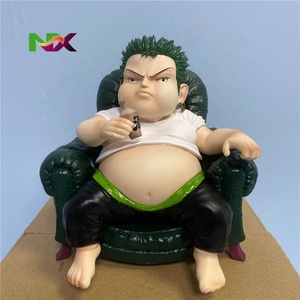 Figurine d'anime One Piece en position assise, <span class=keywords><strong>Luffy</strong></span>, Zoro, Sanji, statue, modèle, objet de collection, vente en <span class=keywords><strong>gros</strong></span>, décoration de bureau, cadeau - Product Image 2