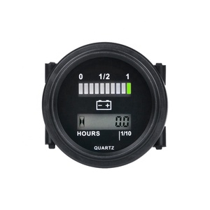 Indicateur de batterie et <span class=keywords><strong>compteur</strong></span> horaire pour voiturette de golf <span class=keywords><strong>12V</strong></span>&24V 24V 36V 48V 72V pour chariot élévateur à ciseaux - Product Image 1