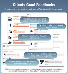 Adaptateur sans fil CarPlay MINI intelligent Fuallwin OEM, kit complet avec tous les câbles, compatible Apple et Android, commande vocale et GPS - Product Image 2