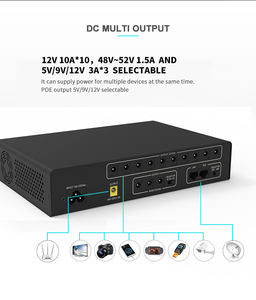 Batería SKE LiFePO4, Mini <span class=keywords><strong>UPS</strong></span> de 120W, 12V 10A, Salida Múltiple DC <span class=keywords><strong>48V</strong></span> 52V 1.5A 5V/9V/12V 3A, <span class=keywords><strong>UPS</strong></span> DC 20000MAH para Cámara CCTV - Product Image 5