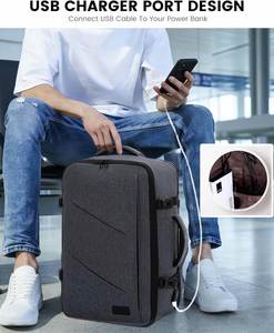 Mochila Premium para Portátil, Impermeable, para Negocios, con Logotipo Personalizado y Función de Carga USB - Product Image 2