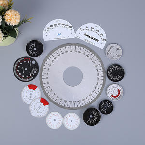 Ronde zeefdruk bedrukte driedimensionale metalen plaquette huishoudelijk apparaat mechanische schaal wijzerplaat dashboard bord corrosiebestendig - Product Image 1