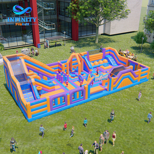 Parc à thème gonflable commercial, toboggans gonflables d'extérieur, château gonflable pour enfants, aire de jeux gonflable commerciale - Product Image 5