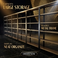 Verstelbare houten supermarkt schappen, metalen frame multi-tier opslagrekken voor detailhandel & snackwinkels