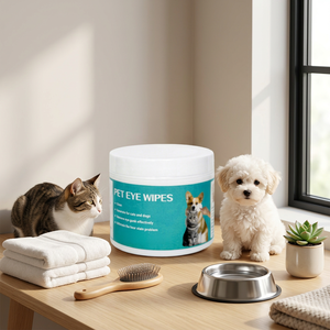 Toallitas para Ojos de Mascotas, para Perros y Gatos, Eliminan Manchas de Lágrimas, Fórmula Suave, No Tejidas - Product Image 1