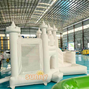 Structure gonflable commerciale combinée toboggan et château rebondissant pour enfants, idéale pour la location événementielle - Product Image 3