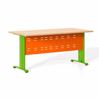 Bureau de travail modulaire pliable en fer moderne, petit bureau pour la maison, coworking et espaces de travail en équipe