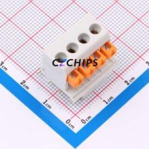 2200320 Spring Terminal Block Through hole Component (THT),P=5mm Connector 5mm Gray Through Hole 4P - Product Image 1