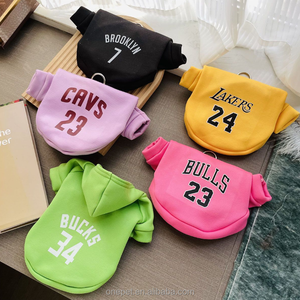 Vêtements pour chien d'automne et d'hiver, sweat-shirt à capuche, pull <span class=keywords><strong>NBA</strong></span> avec numéro de basket-ball, vêtements pour chien, sweat-shirt à capuche, vêtements pour chats et chiots de petite et moyenne taille - Product Image 1