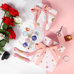 High Quality Named Fresh <b>pink</b> Coated <b>Paper</b> Series Roll Bulk Wholesale Luxury Gift Packaging - Product Image 1