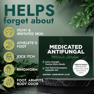 Làm bằng tay tự nhiên khắc phục da chất tẩy rửa kháng nấm khử trùng Thanh xà phòng - Product Image 5