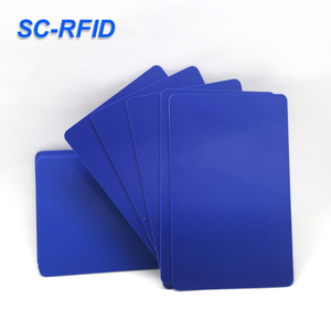 Cartes NFC professionnelles vierges personnalisables en PVC couleur unie (bleu/rouge/vierge) avec puce RFID - Product Image 6