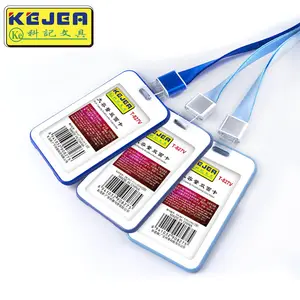 New Design Custom Double Side Card Holder Transparent Waterproof Work ID Card Holder