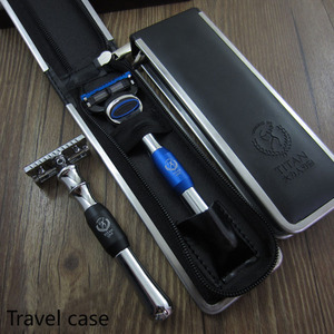 <span class=keywords><strong>Maquinilla</strong></span> de Afeitar de Seguridad de Doble Filo con Mango de Metal Titan para Hombre - Product Image 3